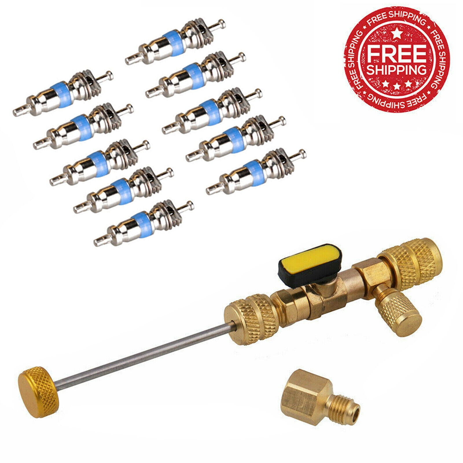 Valve Core Remover HVAC Dual Size 5/16" & 1/4" Port Installer Valve