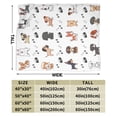 thumbnail image 3 of Gift For Dogs Lover Blanket Gifts For Kids Adults - Lightweight Throw Blanket For Bedroom Living Room Decor Soft Fuzzy Fleece Cozy Plush Bed Couch 80"X60", 3 of 7