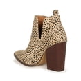 thumbnail image 3 of Side Split Pointy Toe Chunky Stacked Heel Bootie 20390, 3 of 6