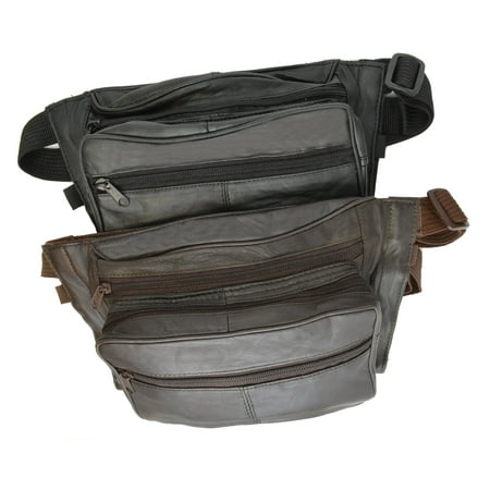 Genuine Leather Concealed Carry Fanny Pack - Gun Conceal Purse for Men & Women 532 (C) (Best Gun Fanny Pack)