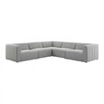 thumbnail image 2 of Modway Bartlett Upholstered Fabric 5-Piece Sectional Sofa in Light Gray, 2 of 5