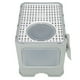 thumbnail image 3 of Caja de arena para gatos con cajón completamente cerrado que evita fugas, caja de baño para gatos de gran espacio para interiores, color gris, 3 of 14