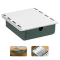 thumbnail image 3 of Cajón Caja De Almacenamiento Organizador De Tiro Oculto A Prueba De Polvo Perforación Libre Escritorio Parte Inferior Colgando Misceláneas Ocultas Caja De Clasificación Gabinete Soporte Pegado Yuarrent HA026384-02, 3 of 7