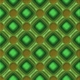 thumbnail image 1 of Ahgly Company Indoor Square Patterned Dark Forest Green Area Rugs, 4' Square, 1 of 6