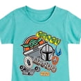 thumbnail image 3 of Star Wars - Mando Grogu Stickers - Youth Girls Fitted Short Sleeve T-Shirt, 3 of 5