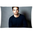 thumbnail image 1 of QIFEIHA Sebastian Stan Pillowcase Cushion Cover Two Sides Printing Size 20x30 inch, 1 of 2