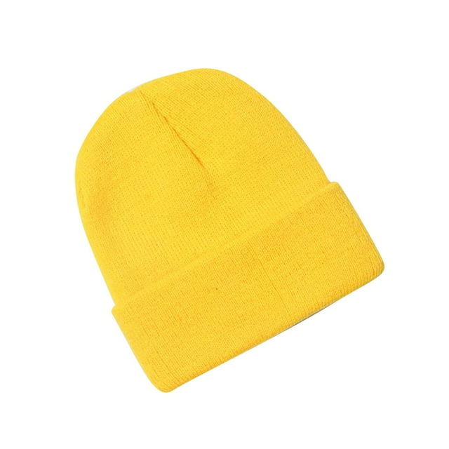 Pisexur Baby Hats Solid Color Ribbed Knit Beanie Hats Fashion Fall Winter Warm Soft Skull Caps for Age 0-3 Years