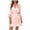 #1 - Pink, variant on Women's 2 Piece Satin Pajama Set Elegant Floral Cowl Neck Cami Slip Dress Nightgown with Belted Robe, Soft Silk Like Sleepwear Loungewear - Champagne, XL