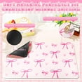 thumbnail image 4 of Pink Bow Dish Drying Mat Large for Kitchen Counter Absorbent Coffee Bar Pad Kitchen Counter Accessories Machine Wash Mat 15.5 x 23.5 Inch, 4 of 5