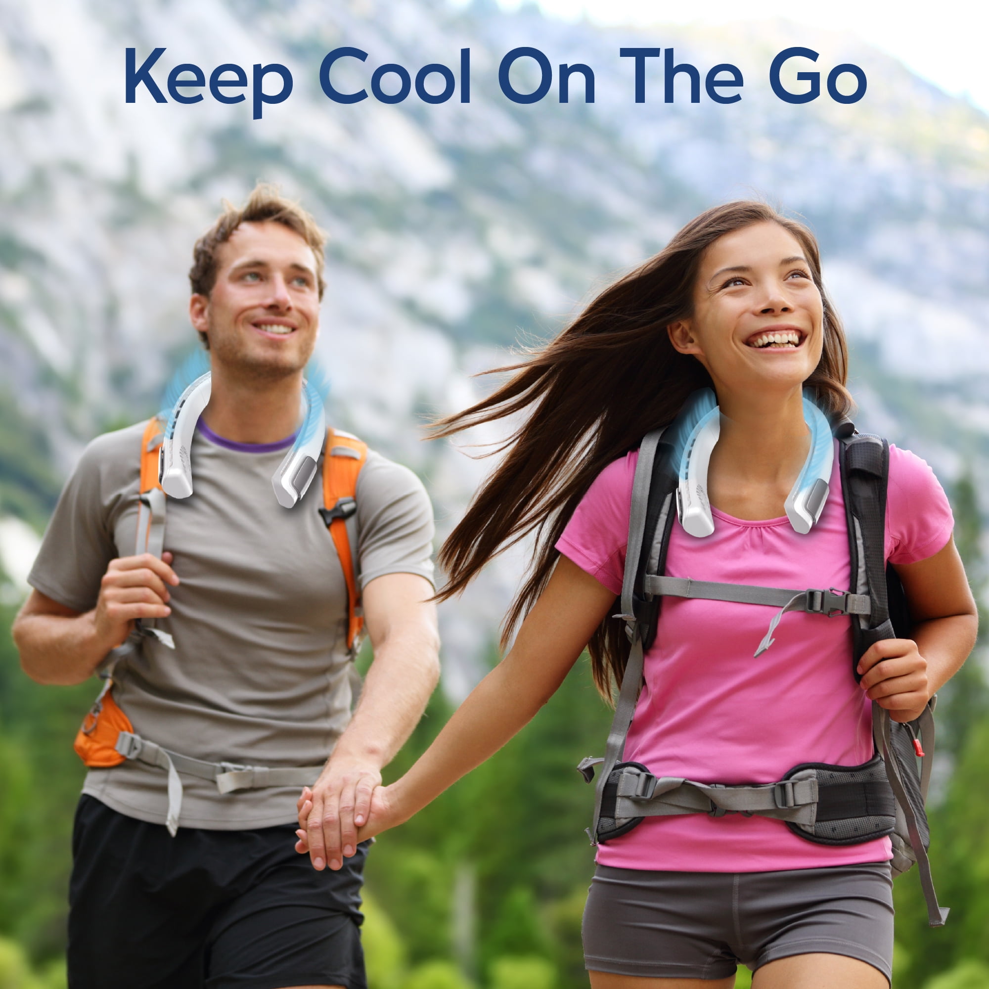 Arctic Air® Freedom® Touch Wearable Personal Air Cooler, USB Rechargeable, 3 Speeds
