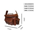thumbnail image 6 of Genuine Leather Camera Handbag Brown DSLR Case Lens Bag Carry Case for Men, 6 of 6