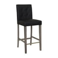 thumbnail image 3 of CorLiving Leila Faux Leather Upholstered Wood Leg Indoor Barstool - Sold Individually, 3 of 8