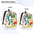 thumbnail image 4 of Balery Transports with Animals Vintage Canvas Backpack for Men and Women - Large Capacity, Durable Travel Laptop Bag for School, Work, Hiking, and Outdoor Activities, 4 of 7