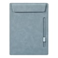 thumbnail image 2 of Upgraded Leather Board Clip, Writing Leather Paper Folder Board with Pen Holder, Clipboard, B, 2 of 5