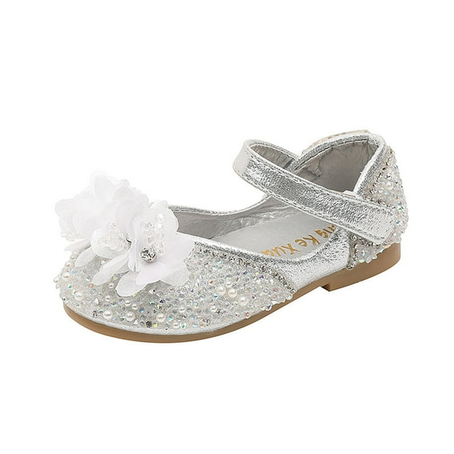 Stylish Girls Sandals with Floral Versatile Low Heel Hook Loop Closure for Everyday Comfort and Play