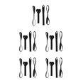 thumbnail image 2 of Scienceny 4 correas de amarre de bucles suaves de 18 pulgadas, 1900 lb, carga de trabajo resistente de 2500 lb para motocicleta UTV/ATV Snowmobile Type4 NO4 Scienceny CBP087810, 2 of 4