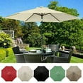 thumbnail image 4 of Spacious Heavy Duty 6 Rib Aluminum Frame Outdoor Patios Beach Umbrella 2Meter Windproof Rainproof UPF50+ Sun Protective, 4 of 8
