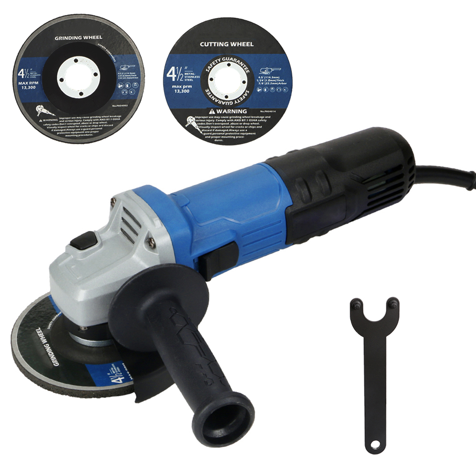 Geevorks Amp 750W Grinder Power Tools, 11000RPM 4-1/2Inch Angle Grinder  Tools With Position Adjustable