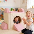 thumbnail image 2 of Qaba Canapé Modulable pour Enfants 12 Pcs, Sofa Sectionnel pour Enfant, Rose, 2 of 10