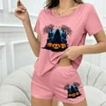 thumbnail image 5 of Censtreet Women's Pajama Sets Halloween Short Sleeve Pjs 2 Piece Top and Shorts Sleepwear Comfy Soft Lounge Sets S-XL, 5 of 7