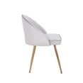 thumbnail image 3 of Porthos Home Daija Velvet Dining Chairs With Stylish Gold Chrome Legs, Supportive Semi-circular Back And Comfortable Cushion (Great As Accent Chairs, Side Chairs Too), 3 of 6