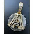 thumbnail image 3 of 2ct D Color Baguette Cut Moissanite A-Z Initials Letter Iced Out Pendant 1.25" 14k Gold Plated Solid 925 Sterling Silver Necklace By Classy Jewels, 3 of 6