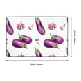 thumbnail image 5 of Area Rugs For Living Room Decor - Eggplant Garlic Purple Anti Slip Throw Washable Rugs 3x5 For Bedroom, Soft Indoor Carpet For Bedroom Living Room 60x39In, 5 of 5