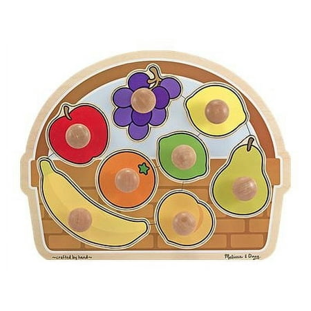 Melissa & Doug - Large Fruit Basket Jumbo Knob Puzzle - puzzle - 8 pieces