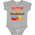 thumbnail image 3 of Inktastic Bloodhound Loved by a (dog Breed) Boys or Girls Baby Bodysuit, 3 of 5
