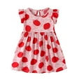 thumbnail image 3 of MEZZALL Girls Summer Dresses Floral Casual Loose Fit Round Neck Strap Outdoor Play Dress For Toddlers Age 1-8 Years Leisure Baby Wear, 3 of 4