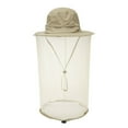 thumbnail image 1 of Boc Outdoor Women Men Anti Bug Bee Mosquito Hat Head Net Sun Protection Bucket Cap, 1 of 10