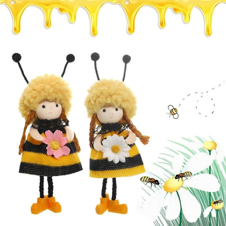 

Home Decor Doll Cute Accessories Bee Festival Day Girl Pendant Decoration Hangs Room Decor Wall Bedroom Bathroom Kitchen