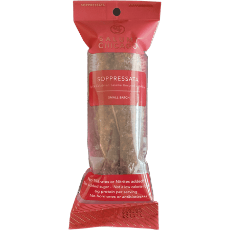 Salumi Chicago Soppressata Calabrian Style Salami, Uncured, Keto, 5.3 oz