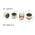thumbnail image 4 of Beisidaer 1Pc 28.5 x 12 x 18(21) mm 24P Teeth Copper Hook Type Electrical Motor Commutator, 4 of 6