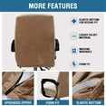 thumbnail image 4 of Velvet Office Chair Cover - Stretchable, Machine Washable, Non-Slip,  Fit for Mid-High Back Chairs, 4 of 6
