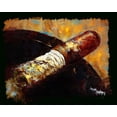 thumbnail image 2 of Murray Henderson Fine Art 18x15 Black Ornate Wood Framed with Double Matting Museum Art Print Titled - The Long Ash 1, 2 of 4
