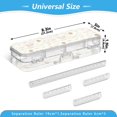thumbnail image 3 of Plastic Pencil Box Large Capacity Pencil Boxes Clear Boxes with Snap-Tight Lid Stylish Office Supplies Storage Organizer Box Rainbow and Rabbit Pattern, 3 of 7