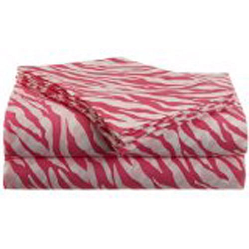 Jungle Love Zebra Stripe Sheet Sets, Whi