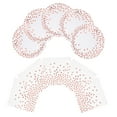 thumbnail image 5 of Rose Gold Dot Paper Plates and Napkins Set for Parties Stylish Dots Design Great for Home Use Lightweight and Leakproof, 5 of 8