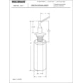 thumbnail image 3 of Westbrass Kitchen Sink Deck Mount Liquid Soap Dispenser with Refillable 12 oz Bottle, Polished Nickel, 3 of 7