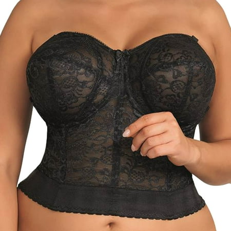 Jezebel Lace Bustier - Goddess Women's Lace Bustier Bra #GD0689