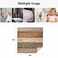 thumbnail image 5 of Cloth Napkins Set of 4 - 20x20 Inches, Farmhouse Beige Brown Washable Reusable Table Napkins, Vintage Wooden Striped Soft & Absortbent Dining Napkin for Party Wedding Hotel Restaurant, 5 of 8