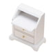 thumbnail image 2 of Mesita de noche blanca para casa de muñecas a escala 1/12, modelo de almacenamiento para dormitorio Blanco, 2 of 9