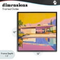 thumbnail image 4 of Stupell Industries Southwestern Vivid Case Study House Black Framed Giclee Art, 12 x 12, by Walker Noble, 4 of 8