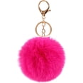 thumbnail image 1 of LAICAIW Pom Pom Keychain Artificial Faux Rabbit Fur Ball Keychains Fluffy Tote Pendant Car Bag Charm, 1 of 1