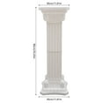 thumbnail image 3 of ToppiJoy 2pcs Wedding Roman Column, 11.81*35.43in Wedding Landscaping Roman Pillar Artistic Roman Column Statue Party Flowerpot Holder for Decorating Garden, Patio, Lawn, 3 of 15