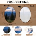 thumbnail image 3 of Canvas Wall Art Scenic Blue Ridge Parkway Appalachians Smoky Mountains Spring Modern Oval Framed Canvas Prints Vintage Wall Hanging Decor for Home Decorations 8.6"x11.4", 3 of 7