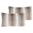 thumbnail image 6 of Somerset Home Set of Two 11x19 Plush Lumbar Pillows and Covers (Sandy Gray), 6 of 7
