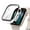 White + Silver, variant on 2-in-1 Waterproof Case for Apple Watch Screen Protector,Fit For iWatch Series 9/8/7 41mm,Built-in Tempered Glass Film Face Protective & PC Bumper Cover Ultra-Thin Case,Black + Silver
