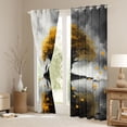 thumbnail image 3 of Manfei Romantic Yellow Tree Boy Girl Black Out Curtains,Happy Valentine's Day Curtains Pack of 2 (42x63 Each),Sweet Lover Couple Bedroom Curtains,Super Cozy Room Decor, 3 of 6